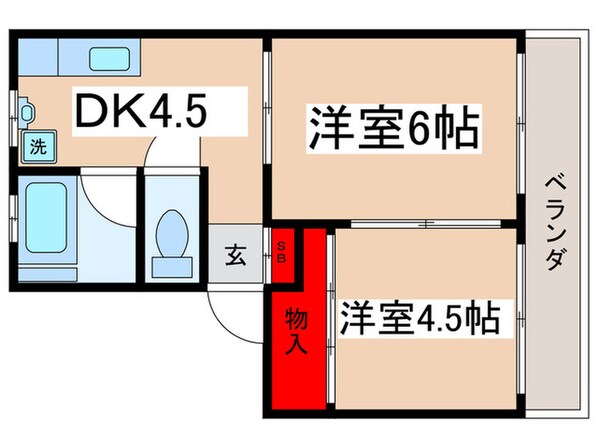 コーポ嶋田 Ⅱの物件間取画像